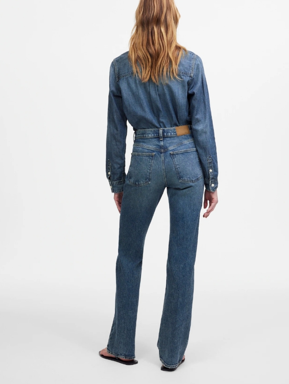 Madewell The Tall Relaxed Bootcut Jean NT193 Size 29 Tall - Picture 3 of 10
